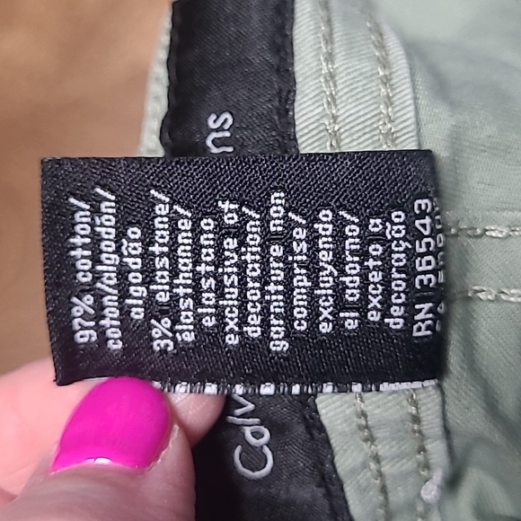 Calvin Klein light green pants. Size 10 - Picture 5 of 6